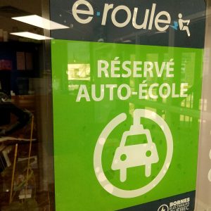 Affiche pour fenêtre electrostatique e-roule