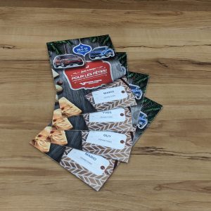 Personalized invitation card with detachable coupon