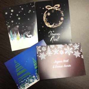 Impression de cartes de Noel
